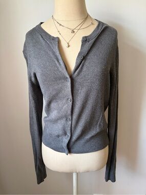 H&M - Grey Cardigan Sweater - Small